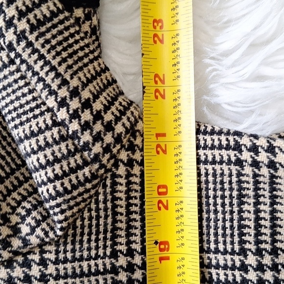 Vintage Harve Benard Houndstooth Plaid Wool Double Breasted Peacoat Size - 14 - Picture 14 of 16